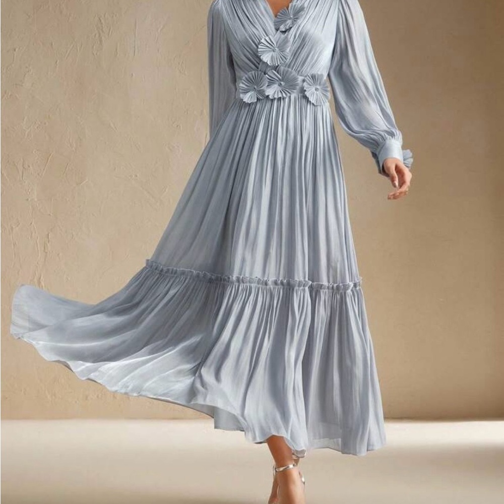 Elegant Powder Blue Dress